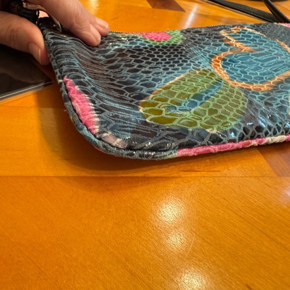 NWT $98 Hobo International Wristlet, Clutch, Zoe Tropical - Picture 6 of 8